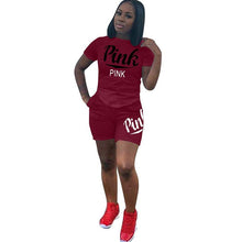 Load image into Gallery viewer, Letter Printed Sports Suit
