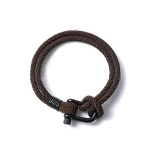 Load image into Gallery viewer, U-shaped Buckle Nylon Braided Bracelet
