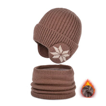 Load image into Gallery viewer, Children's Winter Fleece Scarf Suit
