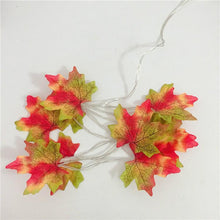 Load image into Gallery viewer, Thanksgiving Décor Fall Maple Leaf String Lights
