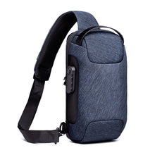 Load image into Gallery viewer, Anti Theft Waterproof Crossbody Bag, Sling Bag with USB Charging Port
