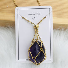 Load image into Gallery viewer, Crystal Stone Holder Necklace
