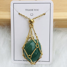 Load image into Gallery viewer, Crystal Stone Holder Necklace
