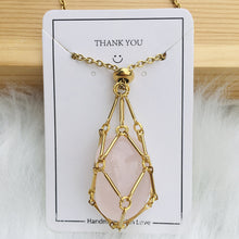 Load image into Gallery viewer, Crystal Stone Holder Necklace

