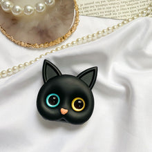 Load image into Gallery viewer, 3D Cute Kitten Phone Holder with mini Mirror

