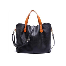 Load image into Gallery viewer, 2 In 1 Leather Shopper Tote Bag

