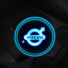Load image into Gallery viewer, 7 Colors Led Changing USB Charging Car Logo Cup Lights up Holder
