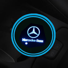 Load image into Gallery viewer, 7 Colors Led Changing USB Charging Car Logo Cup Lights up Holder
