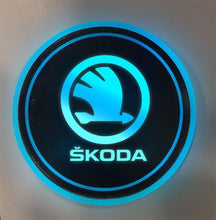 Load image into Gallery viewer, 7 Colors Led Changing USB Charging Car Logo Cup Lights up Holder
