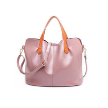 Load image into Gallery viewer, 2 In 1 Leather Shopper Tote Bag
