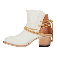 Load image into Gallery viewer, Women Cross-tied Ankle Punk Style Boots
