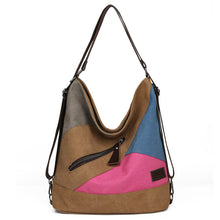 Load image into Gallery viewer, Canvas Casual Outdoor Double Shoulder Backpack
