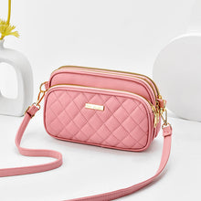Load image into Gallery viewer, Triple Zip Crossbody Bag
