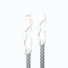 Load image into Gallery viewer, 4-in-1 Flat Braided Anti-tangle Charger Cable with Velcro
