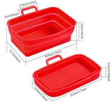 Load image into Gallery viewer, Foldable Air Fryer Silicone Baking Tray
