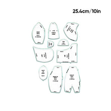 Load image into Gallery viewer, DIY Memory Bear Template Ruler Set
