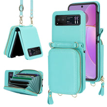 Load image into Gallery viewer, Leather Zipper Card Holder for Samsung Galaxy Z Flip3/4/5
