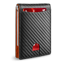 Load image into Gallery viewer, Genuine Leather Anti-theft Swipe Card Holder
