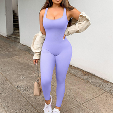 Load image into Gallery viewer, One Piece Tank Top Thigh Slimming Workout Jumpsuit
