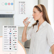 Load image into Gallery viewer, Magnetic Dry-erase Daily Routine Chart
