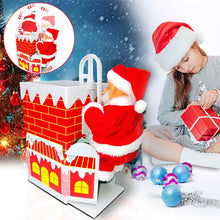 Load image into Gallery viewer, 🎅Electric Chimney Climbing Santa Claus Musical Toys🎄
