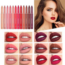 Load image into Gallery viewer, Rotating Sharpenable Matte Lipstick Pencils

