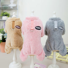 Load image into Gallery viewer, Fleece Pet Elastic Jumpsuit with Pull Ring
