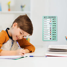 Load image into Gallery viewer, Magnetic Dry-erase Daily Routine Chart
