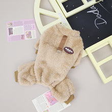 Load image into Gallery viewer, Fleece Pet Elastic Jumpsuit with Pull Ring
