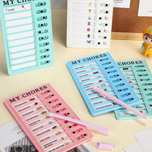 Load image into Gallery viewer, Magnetic Dry-erase Daily Routine Chart
