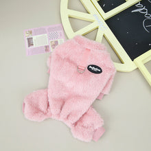Load image into Gallery viewer, Fleece Pet Elastic Jumpsuit with Pull Ring
