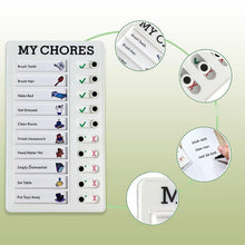 Load image into Gallery viewer, Magnetic Dry-erase Daily Routine Chart

