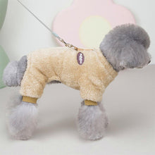 Load image into Gallery viewer, Fleece Pet Elastic Jumpsuit with Pull Ring
