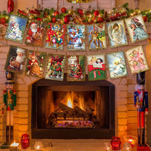 Load image into Gallery viewer, Vintage Style Christmas Banner
