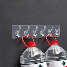 Load image into Gallery viewer, Multifunctional Transparent 6 Hooks
