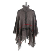 Load image into Gallery viewer, Lattice Cloak Poncho Sweater
