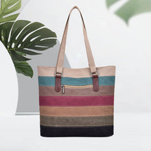 Load image into Gallery viewer, Contrast Stripe Tote Bag
