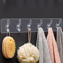 Load image into Gallery viewer, Multifunctional Transparent 6 Hooks

