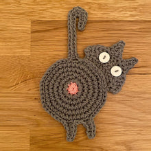 Load image into Gallery viewer, 🐱Funny Cat Butt Coasters Cat Butt Cup Mat Knitted Gift for Cat Fans
