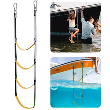 Load image into Gallery viewer, Portable Inflatable Boat Boarding Rope Ladder

