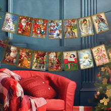 Load image into Gallery viewer, Vintage Style Christmas Banner
