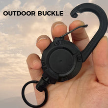 Load image into Gallery viewer, Outdoor Automatic Retractable Wire Rope Luya Anti-theft Tactical Keychain
