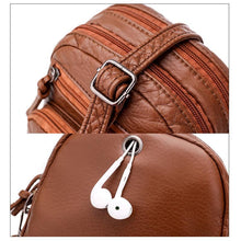 Load image into Gallery viewer, Soft Leather Shoulder Messenger Bag

