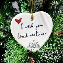 Load image into Gallery viewer, Ceramic Heart Hanging Ornament
