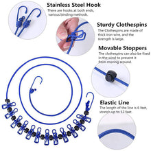 Load image into Gallery viewer, Portable Elastic Travel Clothes Rack

