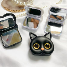 Load image into Gallery viewer, 3D Cute Kitten Phone Holder with mini Mirror
