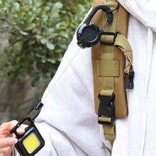 Load image into Gallery viewer, Outdoor Automatic Retractable Wire Rope Luya Anti-theft Tactical Keychain
