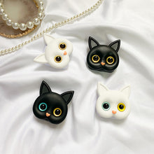 Load image into Gallery viewer, 3D Cute Kitten Phone Holder with mini Mirror
