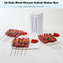 Load image into Gallery viewer, Hirundo 16 Holes BBQ Kabob Skewer Maker, Quick Kabob Express
