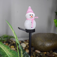 Load image into Gallery viewer, Super Cute Waterproof Solar Snowman Lamp

